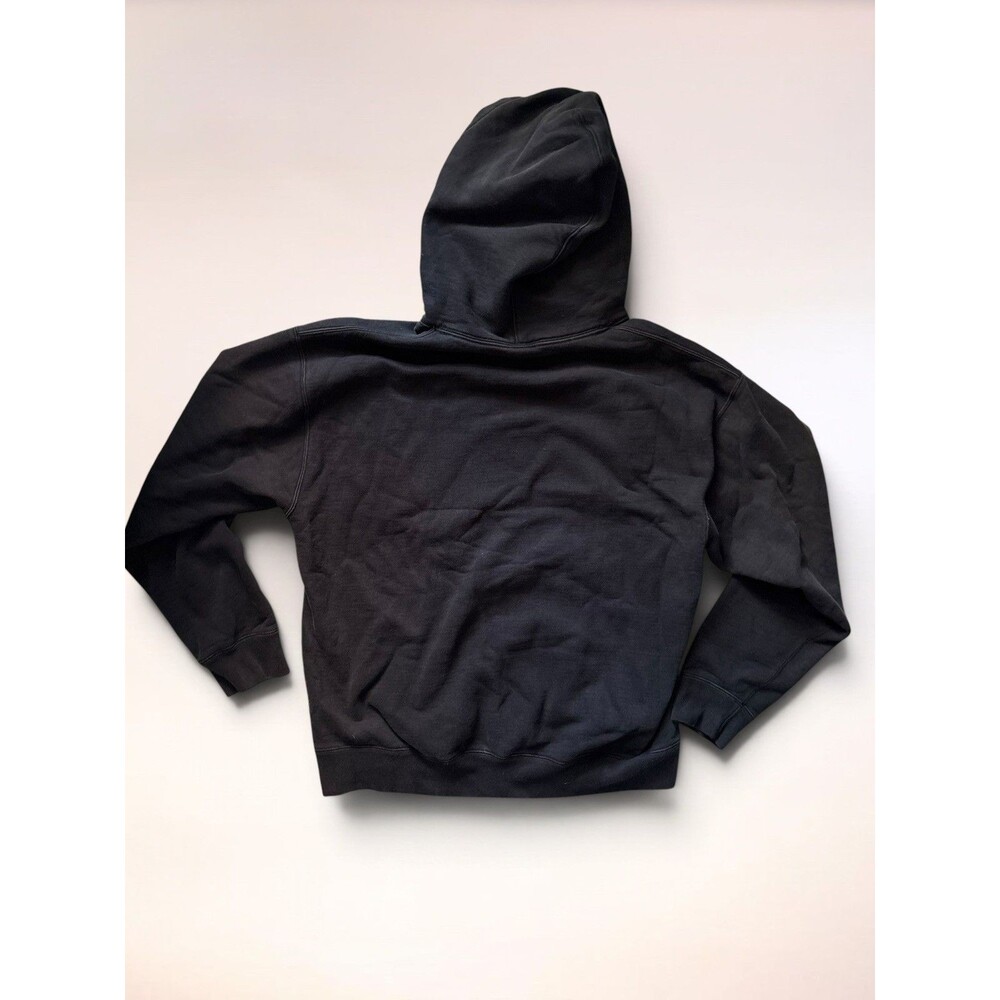 Essential Nike Heavyweight Black & White Mini Swoosh Hoodie Size L - Picture 4 of 6
